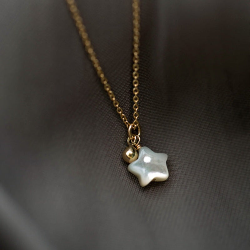 Magic White Star Necklace