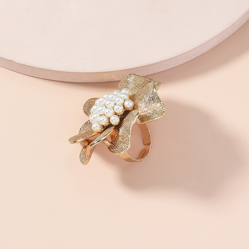 Pearl Camellia Ring