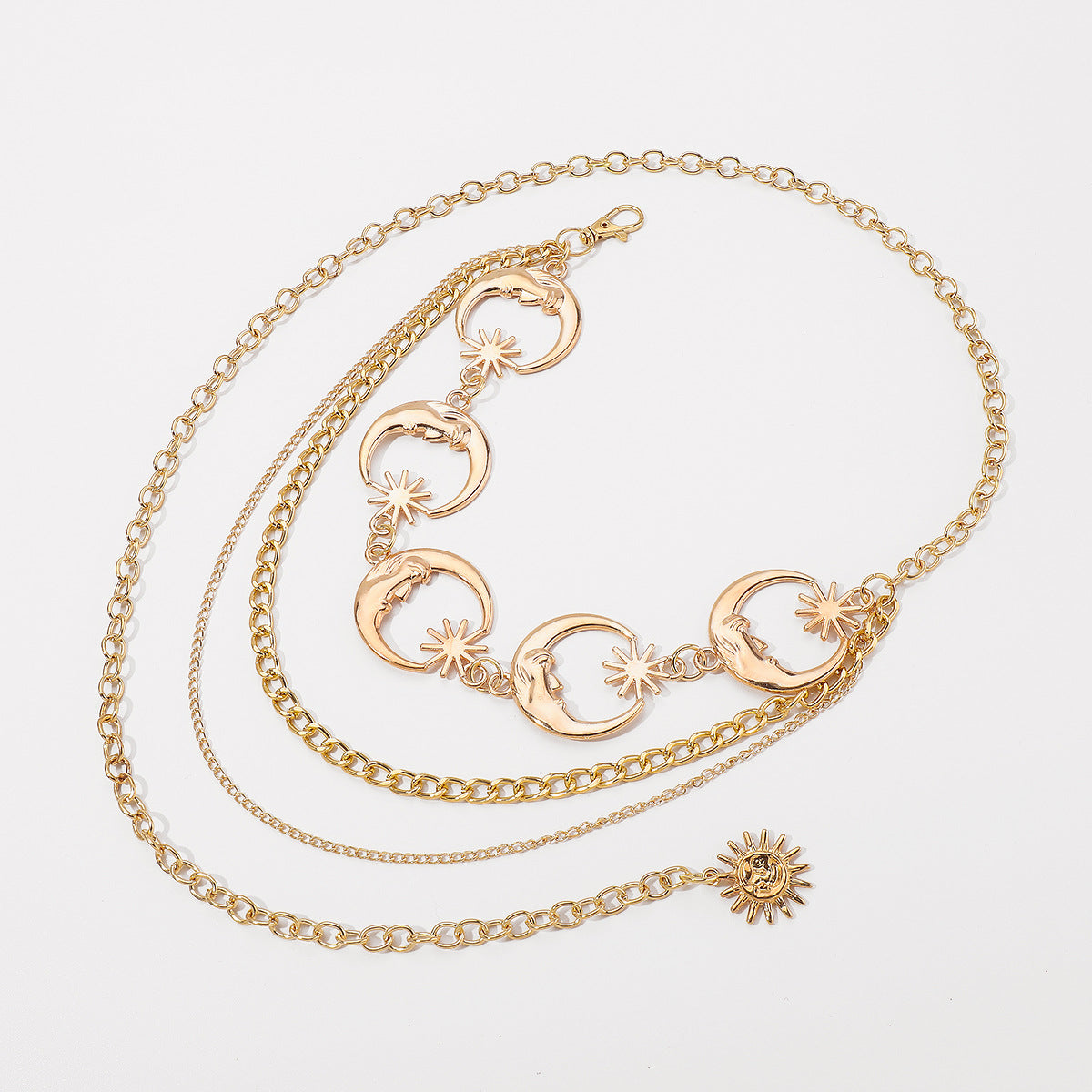 Crescent Layered Waist Chain