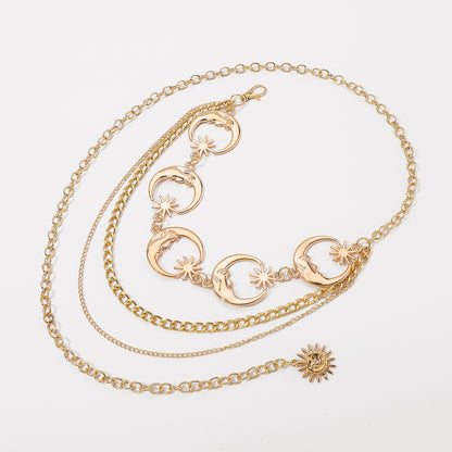 Crescent Layered Waist Chain