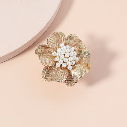 Pearl Camellia Ring